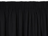 Waihi Black Blockout Pencil Pleat Curtains - Harvey Furnishings