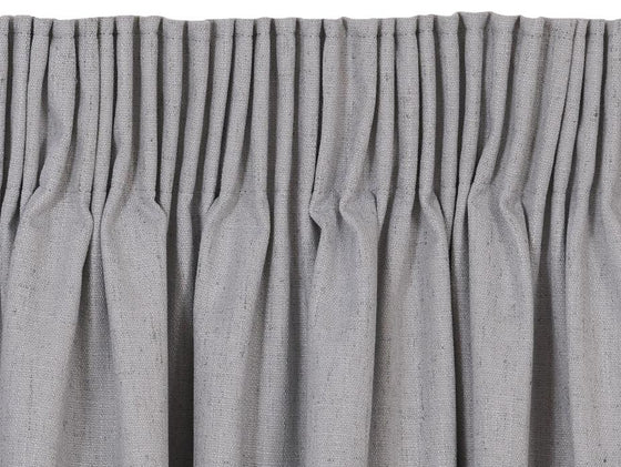 Waihi Concrete Blockout Pencil Pleat Curtains - Harvey Furnishings