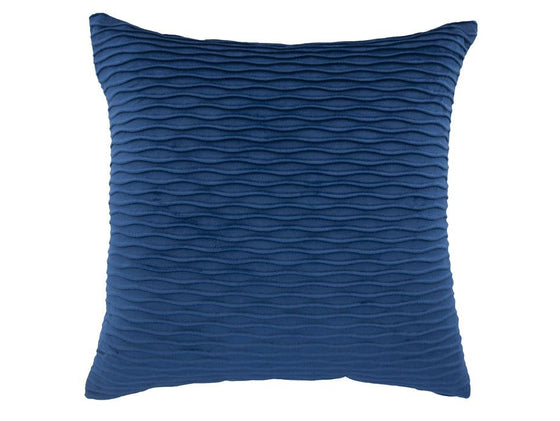 Wave Velvet Navy Cushion Cover - Harvey Furnishings