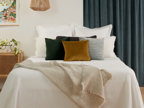 Claremont White Coverlet