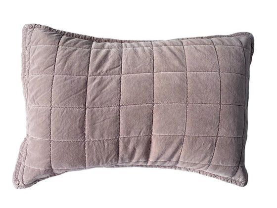 Winton Blush Quilted Pillow Case - Harvey Furnishings