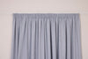 Clyde Blue Smoke Lined Pencil Pleat Curtains