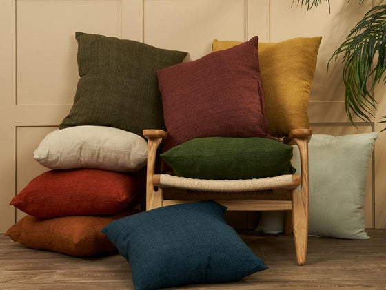 Indira 100% Linen Filled Cushions 