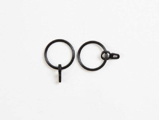 Harvey's Black Metal Curtain Rings 