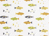 Mr Fish Saffron Fabric