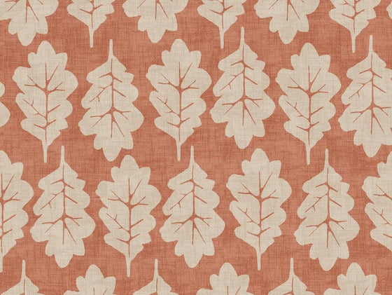 Oak Leaf Paprika Fabric