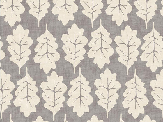 Oak Leaf Pewter Fabric